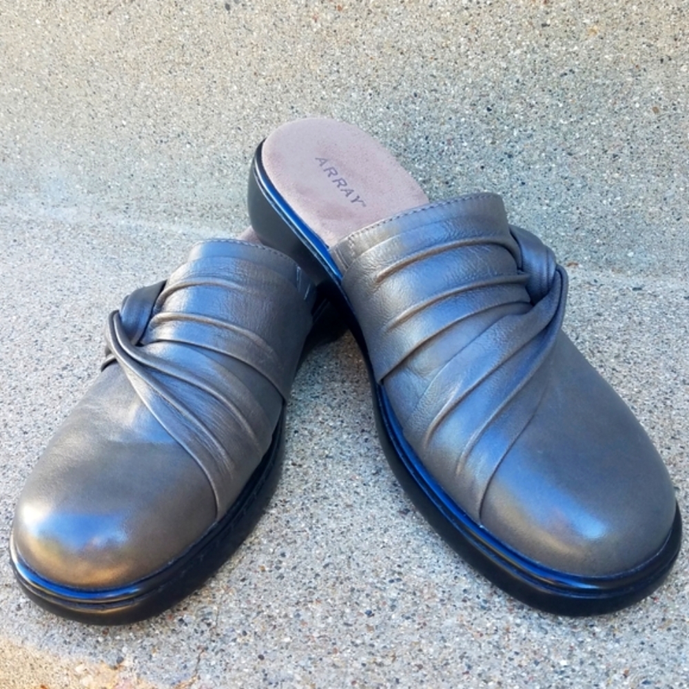 Array Gray Jazz Mules - Size 9.5m (Euc) - image 4